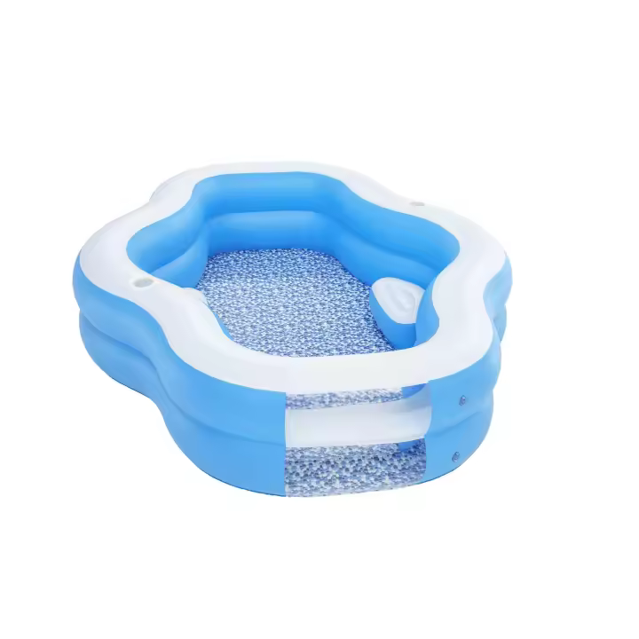 Piscina Hinchable Bestway Autoportante Infantil 270x198x51 Cm Asientos Hinchables y 2 Posavasos - 1