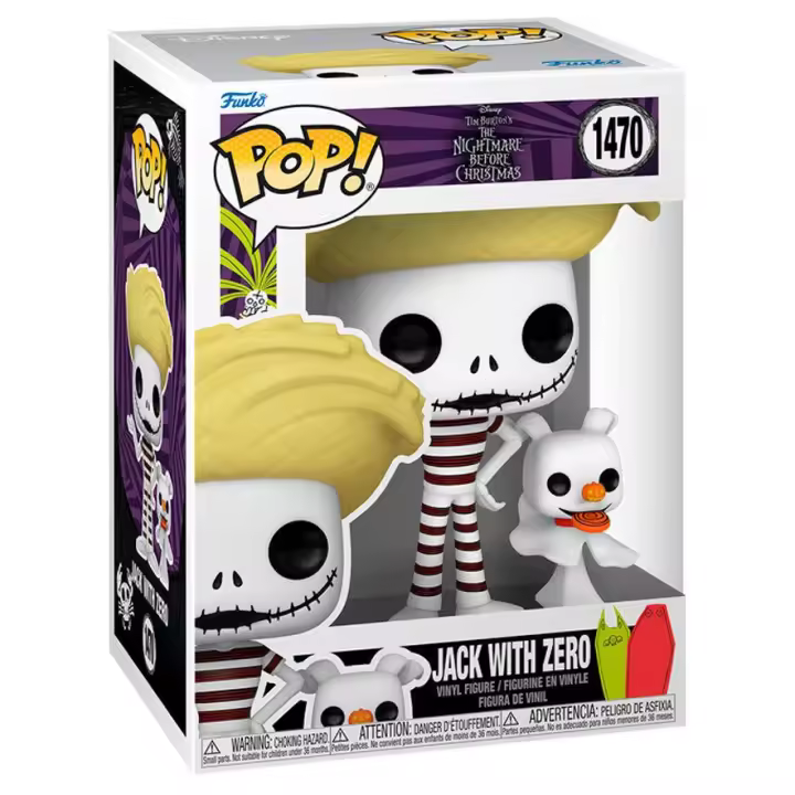Figura Pop Disney Pesadilla Antes De Navidad Jack With Zero - 1