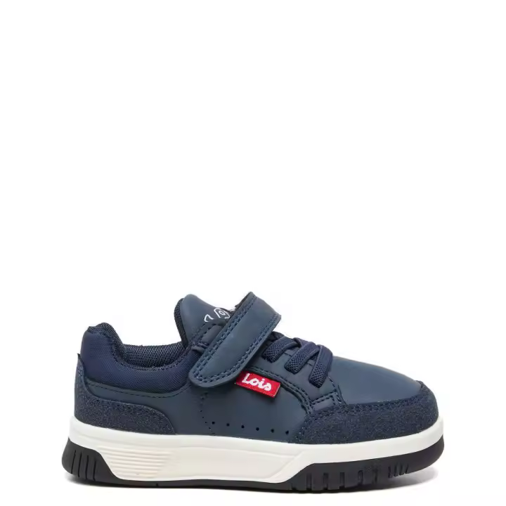 Lois 46258 Zapatillas para niño azul marino en poliuretano y nailon con cierre adherente 46258-107 - 1