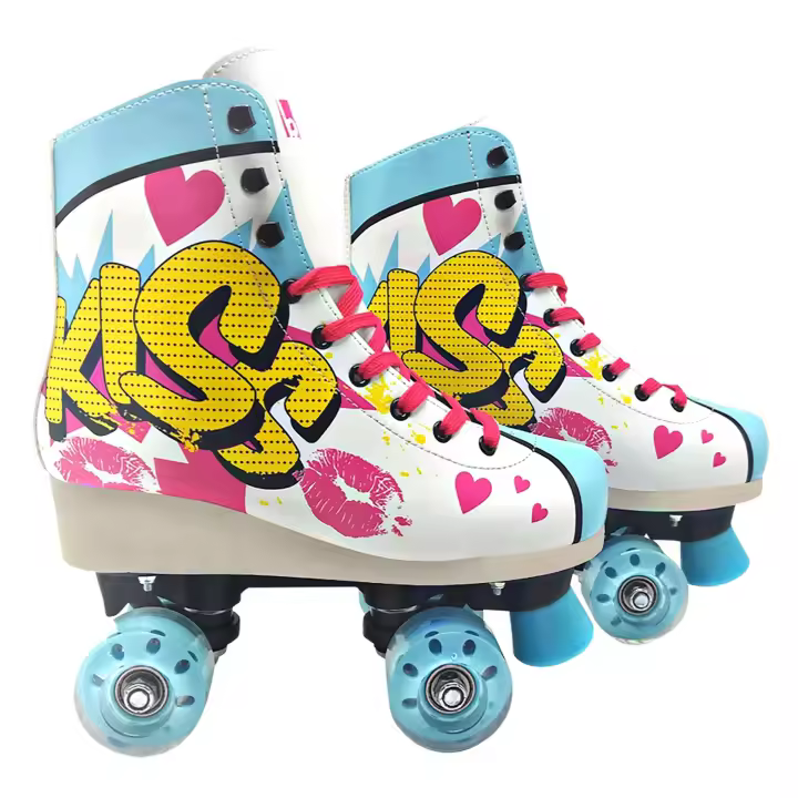 Patines de bota Roller con cordones, patines de 4 ruedas, Kiss (6963-6966 6965 -6967) Varias tallas. Para principiantes. Calidad al mejor precio. De acuerdo a la normativa CE. +5 años - 1