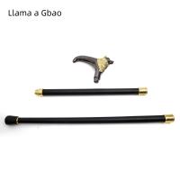 Bastón De Moda De Zorro Oro Y Negro Lujo Decorativo Para Fiesta Cospaly Vintage Con Punta De Goma 93cm - details 9