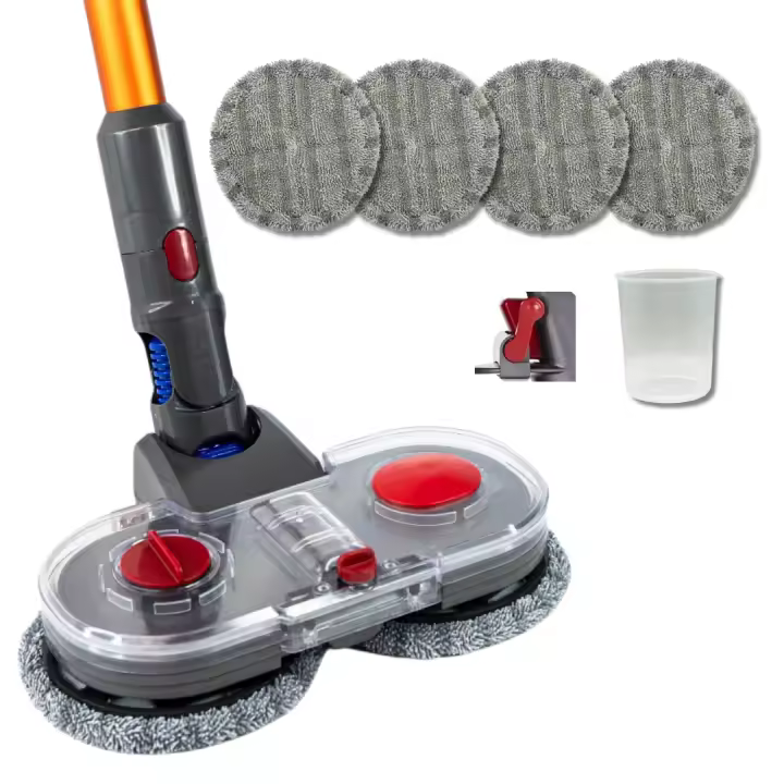 Recamania Cabezal de Fregona para Dyson V11 V10 V8 V7 deposito de agua y 6 recambios de paño - 1