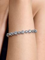 Pandora - Pulsera Halo Hearts - Plata de ley - details 2