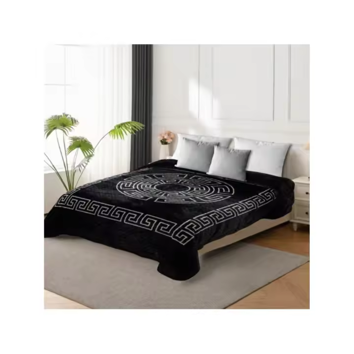 MIRAMAX-Manta de Cama Grande 220x240 cm 2 kg | Estampados Variados | Manta Suave, Cálida y Decorativa para Dormitorio, Sofá y Hogar - 1