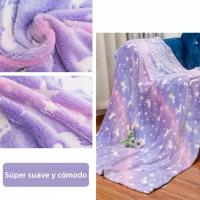 Manta De Terciopelo Para Noche Unicornio Dinosaurio Halloween Fútbol Cálida Suave Suave Anti-pelusa Para Niños - details 5