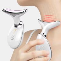 Masajeador Facial Antiarrugas ,Dispositivo limpiador de cara ,con 3 modos y 7 colores luz LED ,Terapia de calor , Vibración , Microcorriente, para Reafirmar Cara y Cuello - details 0
