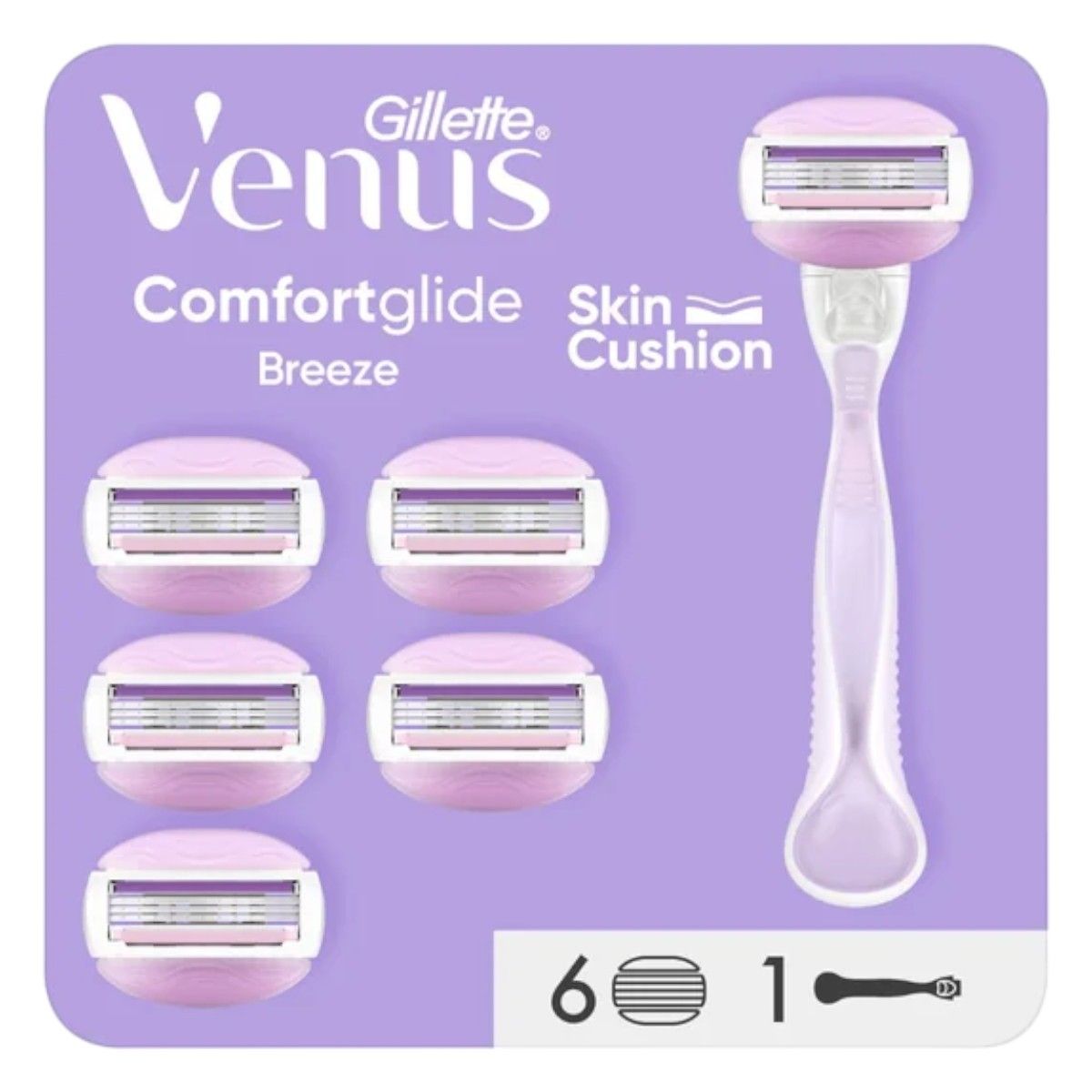 Gillette Maquinilla de afeitar femenina Gillette Venus ComfortGlide Breeze + 6 cabezales