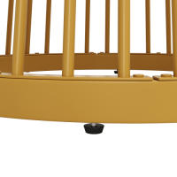 Ensemble de Calle à pesebre 5 pièces®RisingFF, 4 Chises, Plateau de Table en MDF or Blanc, chises de Calle à pesebre gris foncéEnsemble de Table à pesebre, 5 pièces, No 4 Chises, Ø 80 cm, O Blanc en MDF Noyer, Sillas en velours - details 2