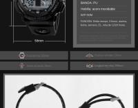 Reloj Deportivo SKMEI 1270 Para Hombre Con Cronógrafo Digital Doble Resistente Al Agua 50M Pantalla De La Semana Reloj De Pulsera Masculino - details 12