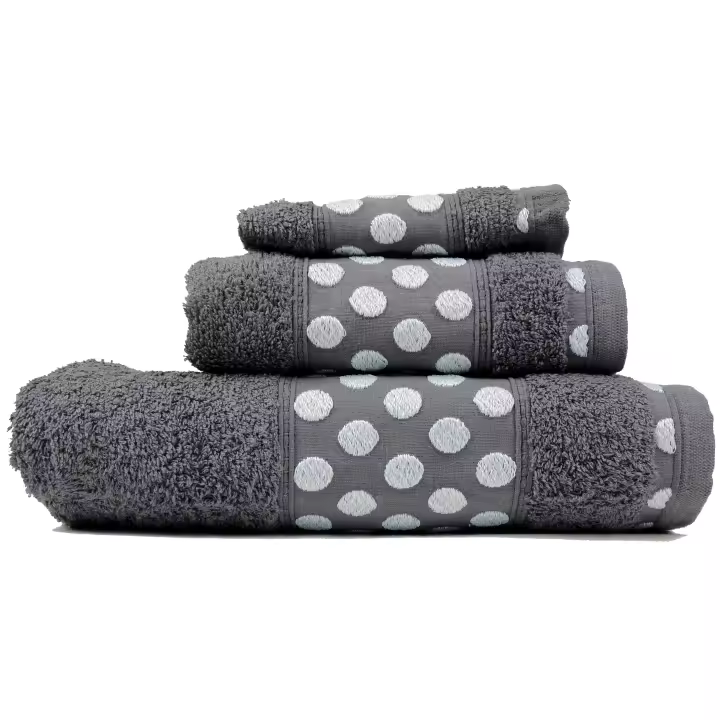 Netdam Juego de Toallas de Baño de Lujo 100% Algodón Colores Variados - Set de Ropa de Baño 3 Piezas- Fabricado en Portugal - 1
