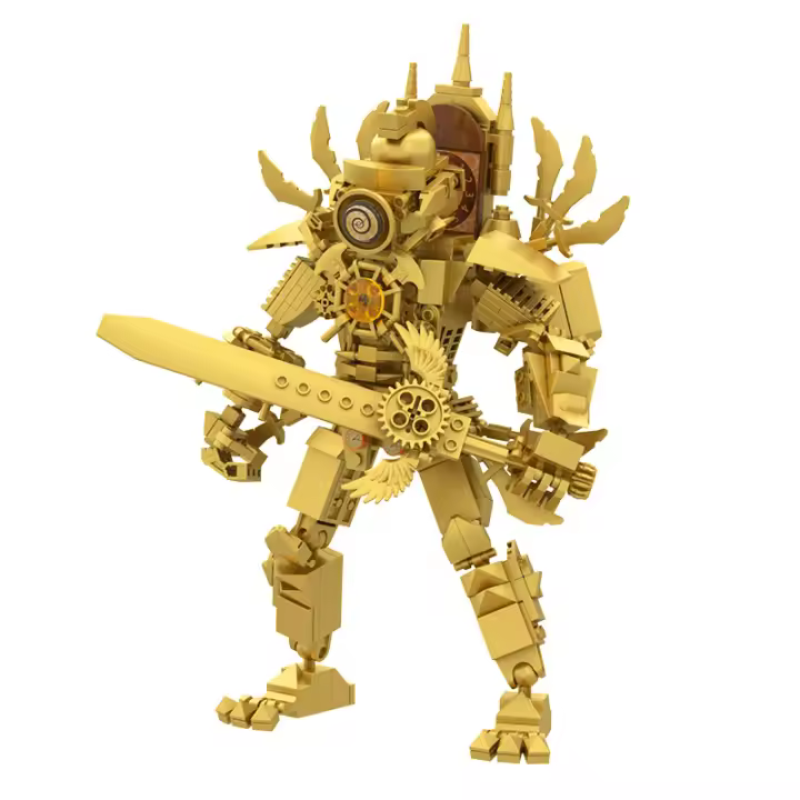 Bloques De Construcción DIY Creativos Serie Titan Skibidi Toilet Modelo De Reloj TV Para Niños Juguete Educativo Para Halloween Regalos Para Niños - 1