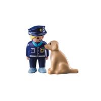 PLAYMOBIL 123 policía con perro acompañante y vigilante (70408) - details 1