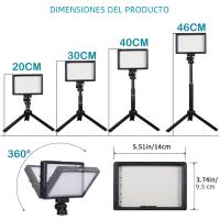 Kit De Iluminación LED Para Fotografía Y Video Con Tripode Y Filtros RGB Panel De Luz De Estudio Para Grabación En Vivo Y YouTube - details 5