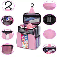 Bolsa De Viaje Portátil Con Bolsillo Para Teléfono Y Tapa Impermeable Bolsa De Ducha De Secado Rápido Para Baño Para Mujeres - details 11