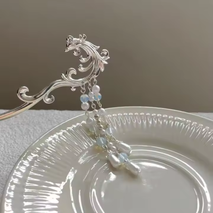 Pinning De Pelo Antiguo Phoenix Con Borla Para Mujeres Estilo Chino Elegante Y Moderno Peinado De Cabeza De Alta Gama - 1
