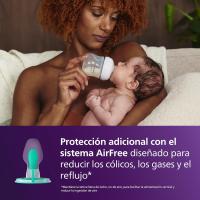 Philips Avent Set Pack 4 Biberones con Sistema AirFree (2 Biberones 125ml + 2 Biberones 260ml), Regalo para Recién Nacidos, Enganche Natural, sin BPA, Reduce los Cólicos, Incluye Chupete Ultra Soft y Escobilla, de 0-12 Meses - details 7