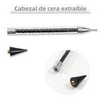Kit De Decoración De Uñas DIY Con Herramienta De Recogida De Strass 2PCS Y 2 Puntas De Cera Adicionales Dual-Ended Para Piedras Preciosas - details 3