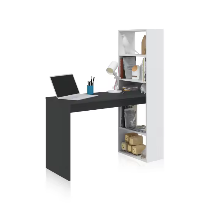 Duehome -Mesa de escritorio con estantería Duplo - 1