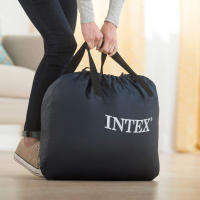 INTEX - Colchón hinchable Deluxe Premium Comfort doble, 152x203x46 cm, tecnología Fiber-Tech, bomba de aire incorporada, sistema inflado y desinflado, bolsa almacenaje, camas de aire, colchones hinchables, camping, cama matrimonio, habitación invitados - details 4