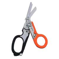 Tijeras De Emergencia Médica Plegables 6 En 1 Kit De Primeros Auxilios Para Supervivencia Al Aire Libre Herramienta EDC Con Funda Accesorio - details 11