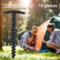 10~50PCS Clavos De Tenda Para Camping Y Senderismo Plásticos De Herradura Para Suelo Suministros De Fijación Para Tenda - details 1