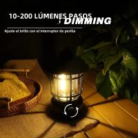Lámpara De Caballo Retro Recargable Multifuncional Para Camping Exterior Viajes Iluminación De Tenda Portátil LED - details 3
