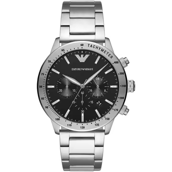 Emporio Armani Reloj hombre AR11241, con calendario, Incluye Caja Original, Diámetro: 43MM - 1