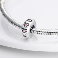 Encantos De Viaje Para Café Plata Charms Para Perros Y Gatos Corazón De Cuentas Adecuados Para Pulsera Original DIY Tendencia Clásica Vintage Romántica - details 247