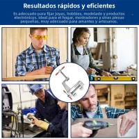 Mini Pinza De Trabajo Multi-Funcional 3.5'' De Aluminio Herramienta De Prensa Para Hobby Y Joyería Clip a La Mesa - details 3