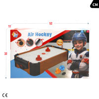 COLORBABY - Juego de mesa Hockey Aire sobremesa madera 56x31x10 cm para niños, Fabricado de madera resistente, 2 empujadores con base de fieltro, 2 discos y 2 marcadores manuales, +6 años - details 5