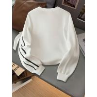 Sudadera De Cuello Redondo Casual Para Mujer Tallas Grandes 1XL-5XL Manga Larga Suelta Para Otoño Nuevo Color Contrastante - details 3