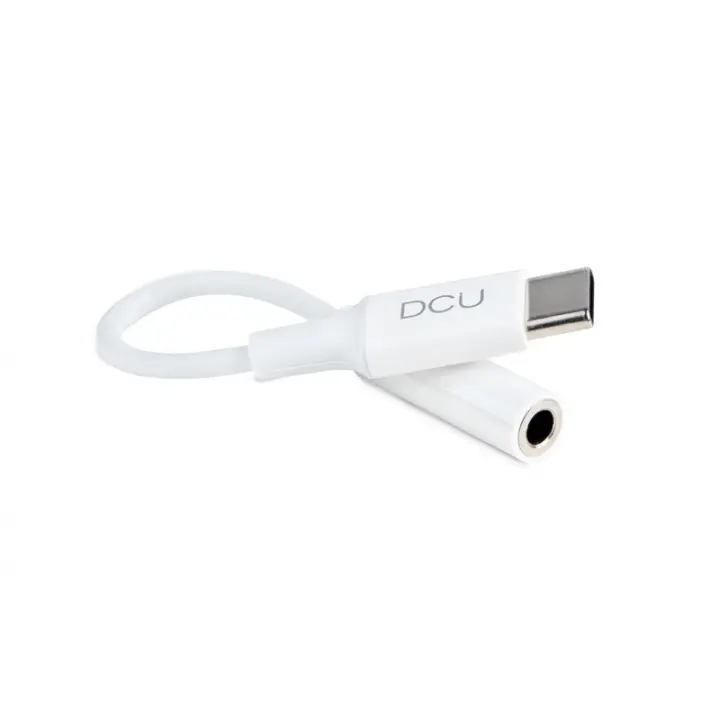DCU Tecnologic Adaptador USB C para Audio Jack 3.5mm Blanco - 1