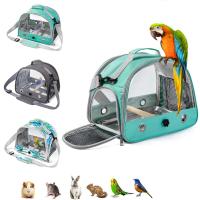 Mochila Portátil Para Perros Con Percha Y Ventana Lateral Plegable Pequeña Caja De Viaje Para Mascotas Suministros De Jaula Para Pájaros - details 4