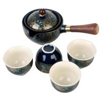 Tetera Y Infusor De Porcelana Con Rotación De 360 Grados Set De Té Chino Gongfu Forma Elegante De Cerámica Para Puer - details 10