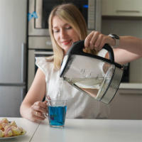 Hervidor Eléctrico DEVISIB 2L 2200W Con Indicador LED Filtro Removible Cuerpo De Vidrio Ideal Para Té Y Café Boil Water - details 5