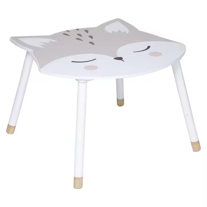 Atmosphera Mesa Infantil Efecto Zorro - 62 X 64 X 43 Cm - Ideal para la Decoración de Habitaciones Infantiles - 1