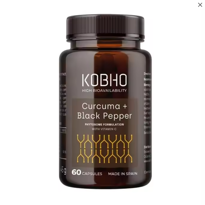 Kobho Cúrcuma + Pimienta Negra 60 Cápsulas - 1