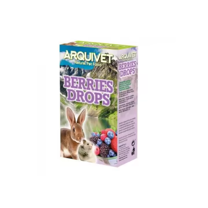 Drops Frutas Del Bosque 65 Gr. Roedores Arquivet Snack para conejos - 1