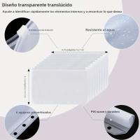 Cuaderno De Presupuesto PU Cuero Pequeño Organizador De Ahorro De Dinero Con Bolsillos Y Envolventes Para Dinero A6 Planificador - details 3