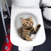 Asiento De Inodoro De PVC Resistente Al Agua Con Estampado De Gato Y Perro Decoración Para Baño Accesorios Animal WC Para El Hogar - details 7