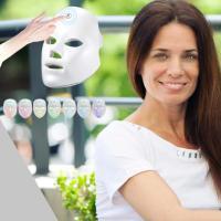 PORCHEDDU Máscara Facial Led Therapy De Fotón Device Regenerador De 7 Colores Equipo Rejuvenecimiento De La Cuero Acné Arrugas Líneas Expression ManchasRosacea Luz Diodos Recargable de - details 1