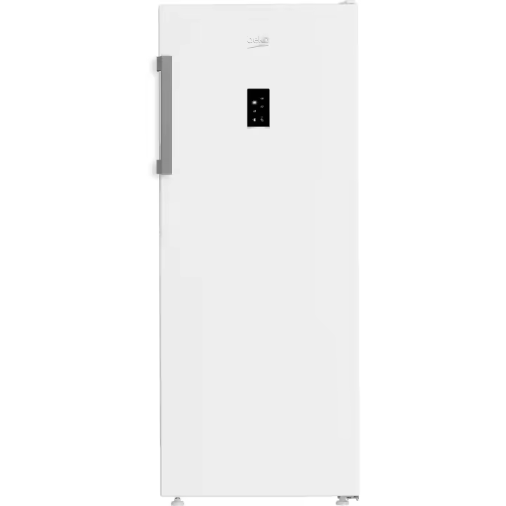 Beko - Congelador vertical B3RFNE274W de 220 L, clase energética E, tecnología No Frost y 5 cajones, ideal para familias, blanco, altura 151 cm - 1