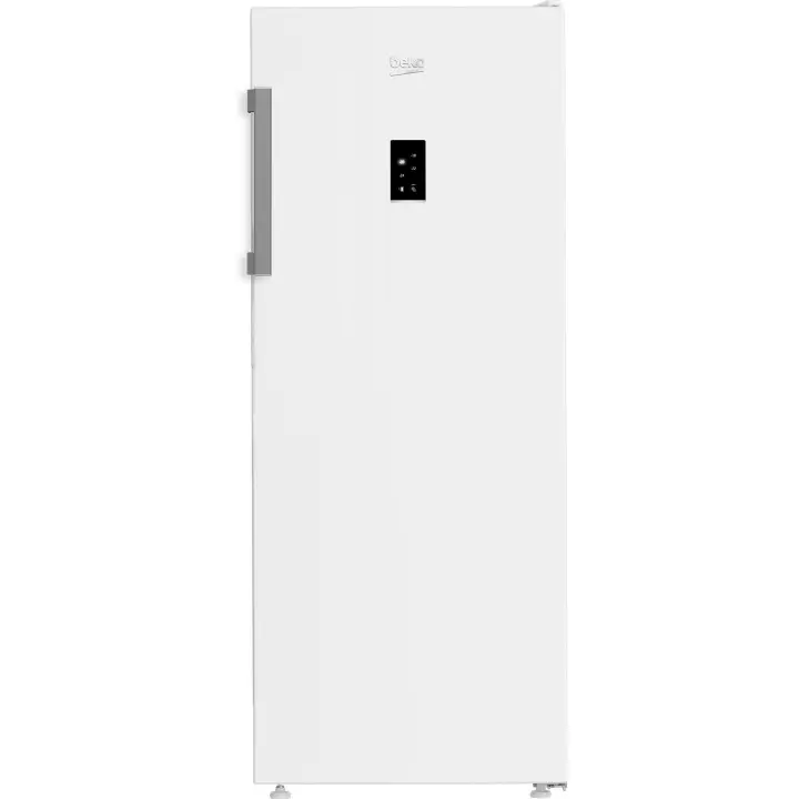 Beko - Congelador vertical B3RFNE274W de 220 L, clase energética E, tecnología No Frost y 5 cajones, ideal para familias, blanco, altura 151 cm - 1