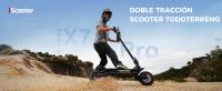 iScooter iX7Pro Patinete eléctrico todoterreno con dos motores de 1000 W, batería de 48 V y 17,5 Ah, velocidad máxima de 60 km/h, autonomía de 70-80 km y capacidad de carga de 150 kg. - details 0