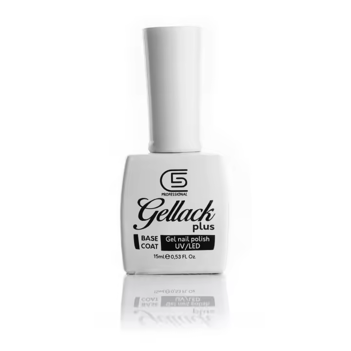 BASE COAT GELLACK PLUS ESMALTADO SEMIPERMANENTE ALTO BRILLO C5 COSMETICS 15ML - 1