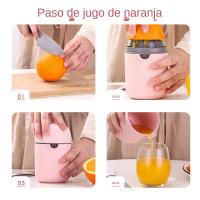 Mini Exprimidor De Frutas Para Naranja Y Citricos Herramienta Manual De Exprimidor De Limón Exprimidor De Mano Giratorio - details 6