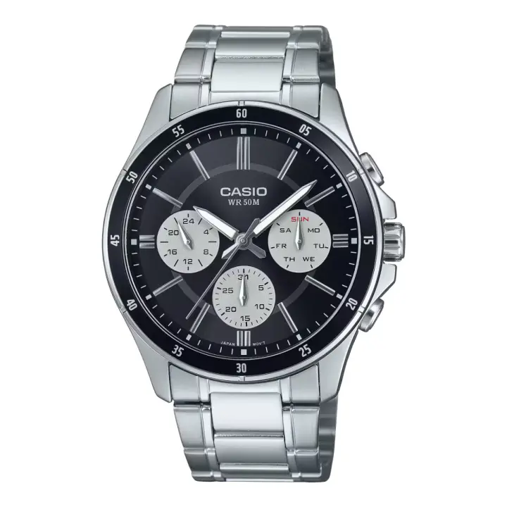 Casio Reloj Hombre Analogico Cuarzo con Correa de Acero inoxidable MTP-1374D-1A3VDF - 1