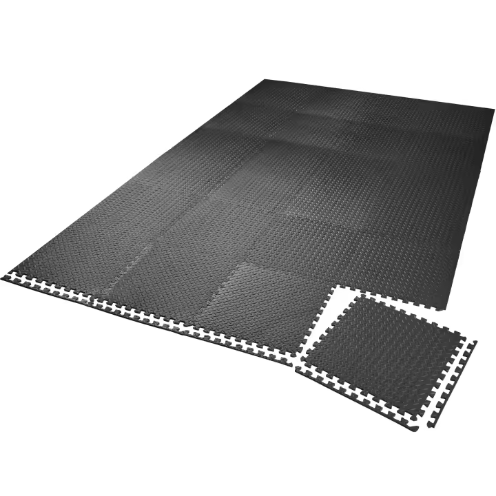 TECTAKE - Estera Suelo Gimnasio, Alfombra Protectora Antideslizante para Gimnasio en Casa, Tatami Goma EVA Gruesa, Aislante Térmico y Acústico, Protector Suelo - 24 Piezas - 1