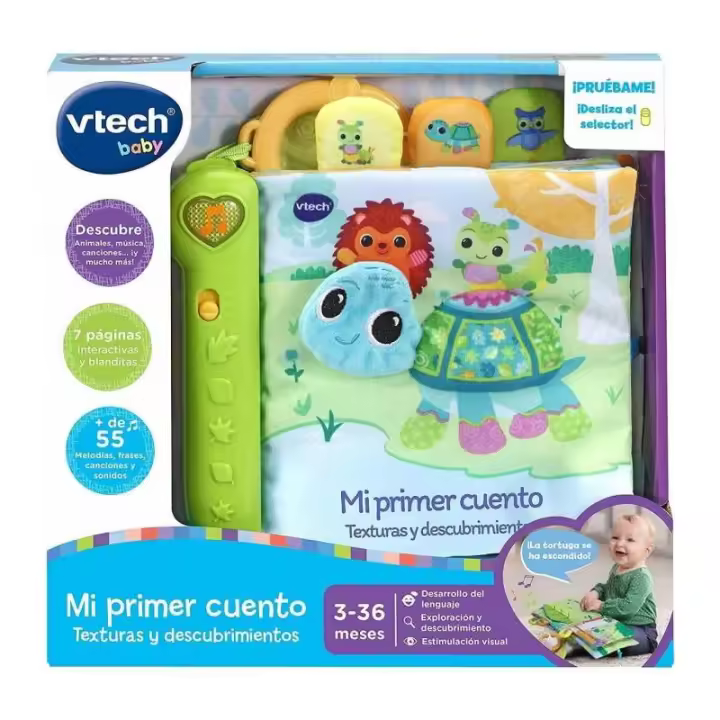 MI PRIMER CUENTO TEXTURAS Y DESCUBRIMIENTOS DE VTECH - 1