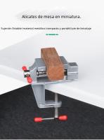 Mini Pinza De Trabajo Multi-Funcional 3.5'' De Aluminio Herramienta De Prensa Para Hobby Y Joyería Clip a La Mesa - details 10